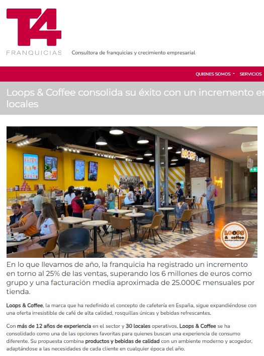 La prensa especializada habla de Loops and Coffee: 6 millones de euros en ventas