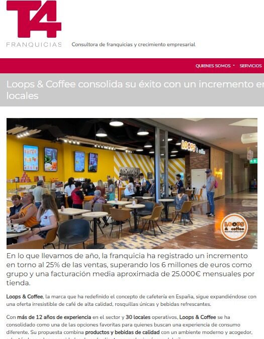 La prensa especializada habla de Loops and Coffee: 6 millones de euros en ventas