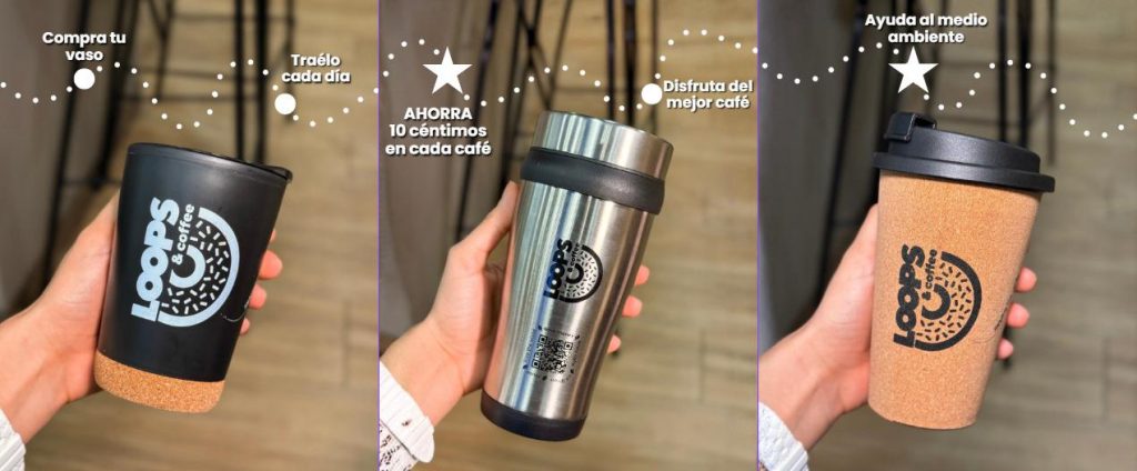 Loops and Coffee lanza ReUse, su sistema de vasos reutilizables que premia el consumo responsable